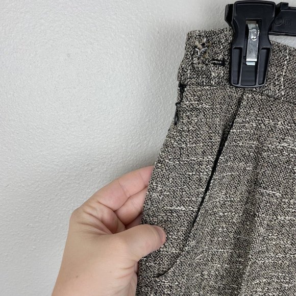 Rachel Comey Westside Pleated Linen Cuff Pants Size 2 Tweed Pockets Side Zip - Picture 3 of 11